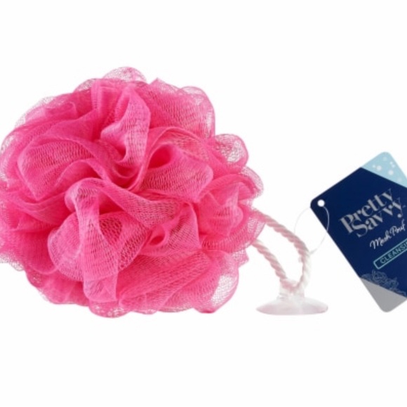 Pretty Savvy Pink Body Pouf NWT - Picture 2 of 5